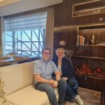 Julia und Oliver Gebert in der Gold Lounge